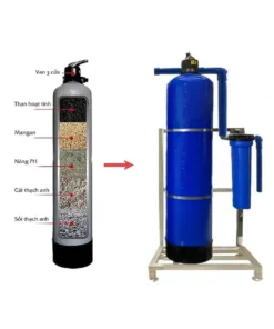 Cát Mangan lọc nước: Bao 25kg 9 cat mangan trong loc tong