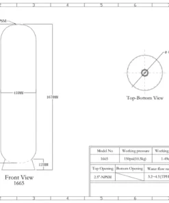 Alternative view of cột lọc composite 1665 - Cột lọc nước