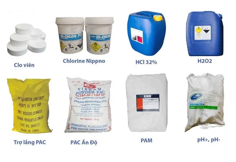 Các loại hóa chất xử lý nước thải phổ biến